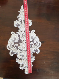 Grand motif losange blanc "princesse" pour robe de mariée · vue 4