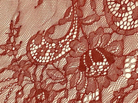 Dentelle fine couleur ROUGE · vue 3