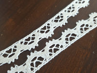 Dentelle guipure ivoire – coupon unique 7 mètres – galon étroit 2 cm – dentelle vintage couture · vue 3