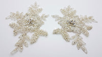 Motif pour robe de mariée/soirée brillant strass et perles · vue 2