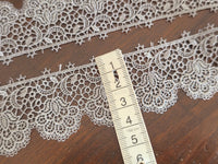 Galon dentelle guipure gris · vue 3