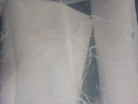voile d'organza froissé ivoire