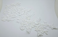Grand motif ivoire brillance sequins