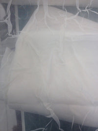 voile d'organza froissé ivoire · vue 3