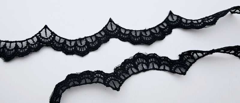 Galon ecailles noir T232