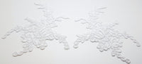 Dentelle motif appliqué ivoire ou blanc pour robe de mariée