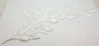 Long motif feuilles pour robe de mariée sequins · vue 3