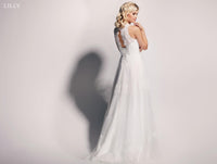 Robe de mariée dentelle et tulle, Hippie chic 38 · vue 2
