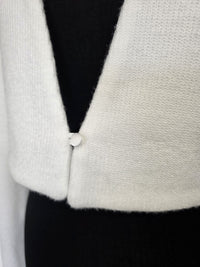 Gilet doux pour mariée ivoire · vue 5