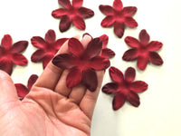Lot de 30 fleurs rouge pour DIY · vue 3