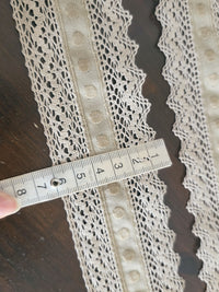Galon Décoratif beige taupe Brodés & Dentelle — Vendu au mètre · vue 3