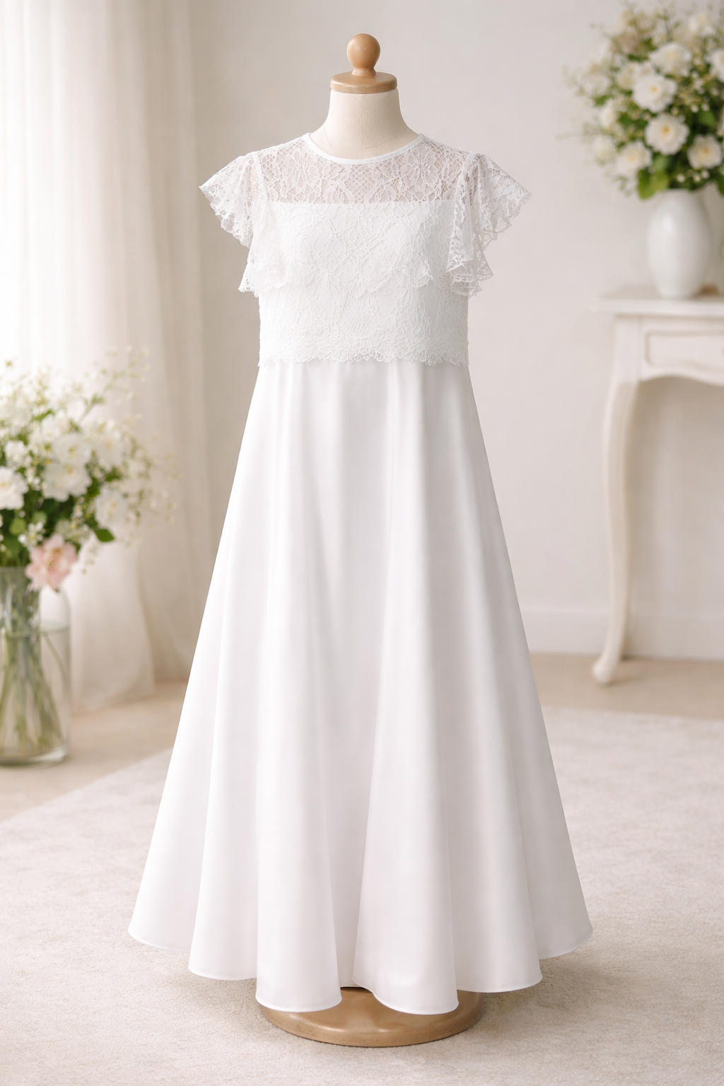 Robe longue pour fille, mariage, cérémonie, communion