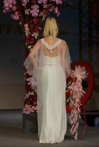 Galon de dentelle bohème ivoire motif mandala · vue 3