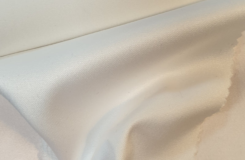 Satin stretch duchesse ivoire clair