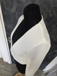 Gilet doux pour mariée ivoire · vue 9
