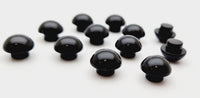 Boutons demi perle noir brillant lot de 12 · vue 2