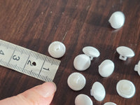 Boutons recouverts SATIN 11mm pour robe de mariée · vue 2