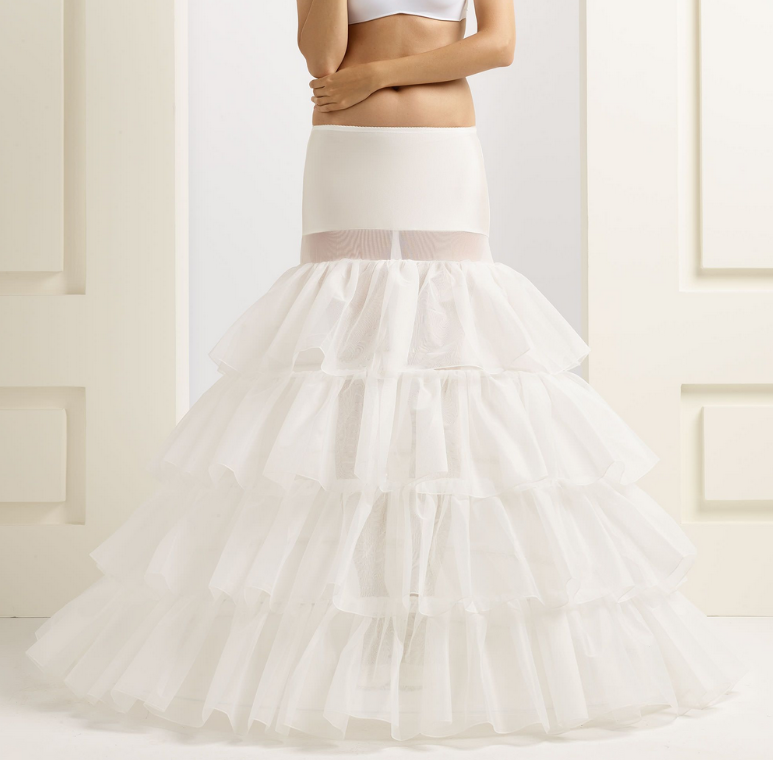 Jupon maxi spécial robe de mariée princesse 4 cerceaux + 4 volants 370 CM