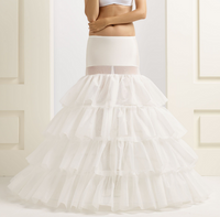 Jupon maxi spécial robe de mariée princesse 4 cerceaux + 4 volants 370 CM