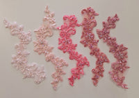 Lot 5 motifs roses à coudre