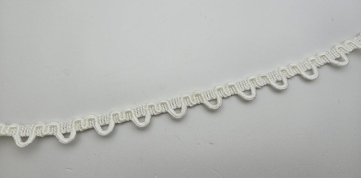 Galon premium brides élastiques ivoire pour boutons robe de mariée
