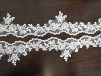 Galon blanc dentelle bord festonné 3001 · vue 3