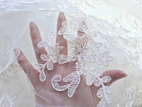 Dentelle ivoire bord festonné 93048 · vue 2