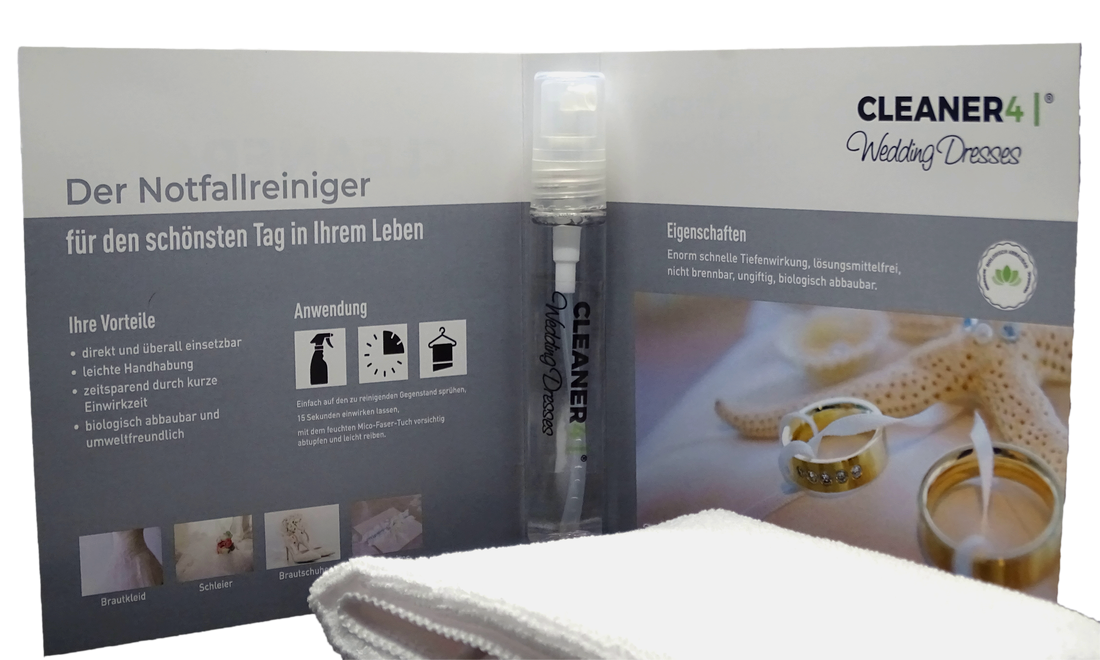 Kit de nettoyage d'urgence pour robe de mariée