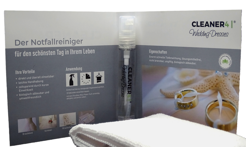 Kit de nettoyage d'urgence pour robe de mariée