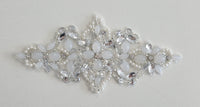Motif strass et perles brillant pour cocktail mairée motif central