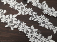 Lot unique de 3 motifs fin blanc avec perles · vue 2