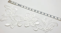 Motif brodé fleurs IVOIRE OU BLANC · vue 4