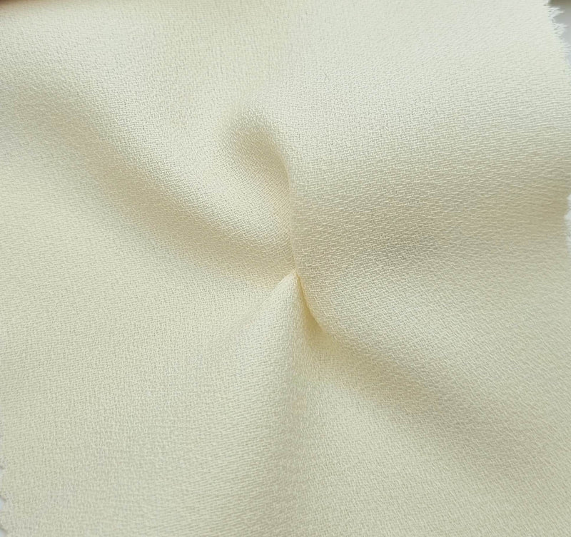 Crepe classique ivoire clair pour robe de mariée