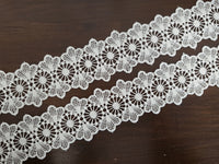 Galon de guipure ivoire clair 5 cm robe bohème