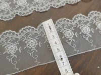 Galon gris dentelle de valencienne bord festonné · vue 4