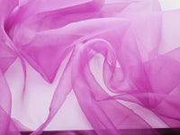 Organza mauve laize 300cm