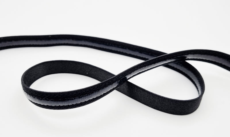élastique anti glisse noir 12mm