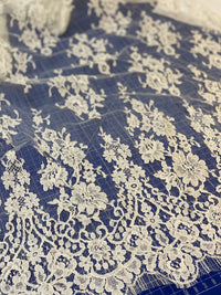 Coupon dentelle de Calais, dentelle de Caudy ivoire · vue 5