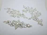 Lot de motifs strass argenté