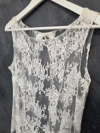 Top mariée dentelle française ivoire clair – Dos ouvert nœud – Taille 40 Lambert Creation · vue 3