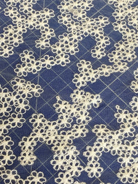 Dentelle tulle brodé motif petites fleurs · vue 2