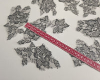 Lot de 9 motifs fin gris brillant argenté · vue 4