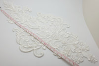 Motif pour robe de mariée losange dentelle ivoire 30CM · vue 3