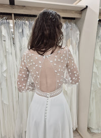 Robe de mariée ARION, fabriqué en France, de la marque Lambert Créations taille 38/40 · vue 6
