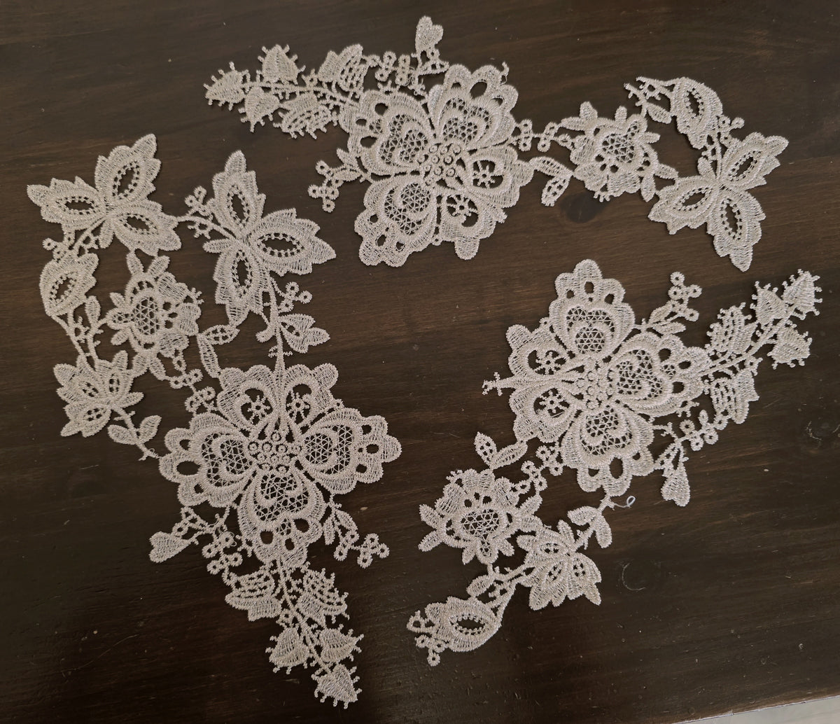 Lot unique de 3 motifs bronze scintillant