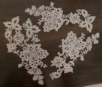 Lot unique de 3 motifs bronze scintillant
