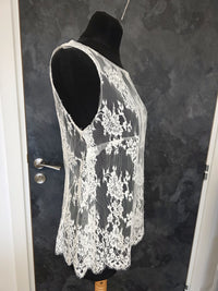 Top mariée dentelle française ivoire clair – Dos ouvert nœud – Taille 40 Lambert Creation · vue 7