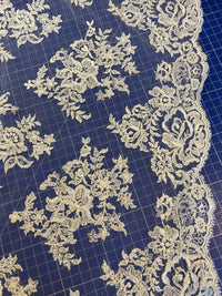 Dentelle tulle brodé