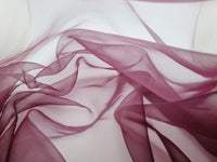 ORGANZA VOILAGE PRUNE Laize 300cm