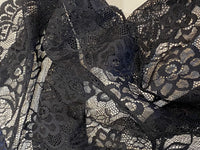 Dentelle nylon noire largeur 40 cm · vue 2